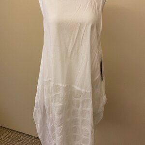 NWT Moyuru white cotton tunic/dress Size M